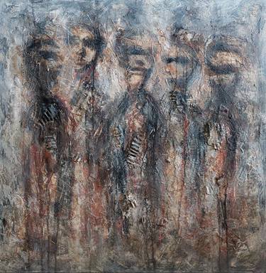 Original Abstract Expressionism Abstract Painting by Benita Malčiūtė