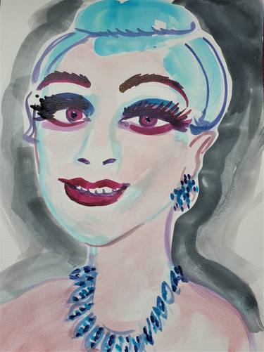 Original Expressionism Portrait Painting by Ariane Messerschmitt