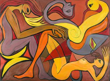 Original Expressionism Classical mythology Paintings by Larissa Oxman