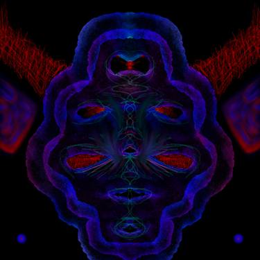 Original Abstract Expressionism Geometric Digital by Eva Konstantinou
