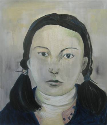 Original Realism Children Painting by Denise Weston