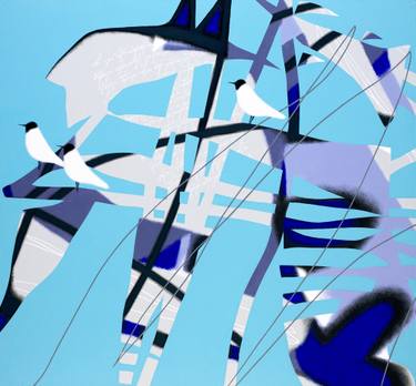 Original Abstract Expressionism Abstract Painting by Alexander Oligerov
