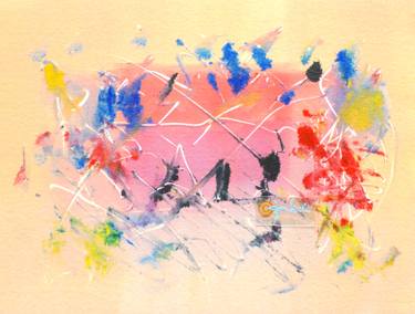 Original Abstract Expressionism Fantasy Printmaking by Sjan Brok