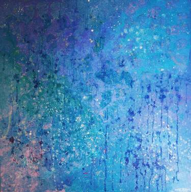 Original Abstract Expressionism Outer Space Printmaking by Vafa Majidli