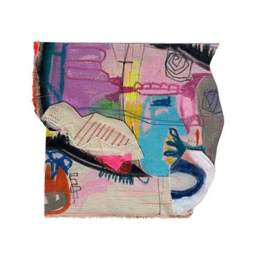 Original Street Art Abstract Painting by Isabelle Gougenheim
