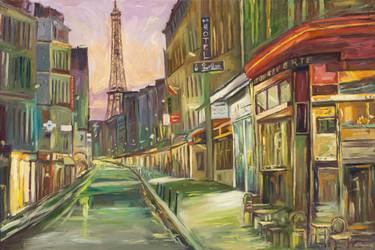 Original Impressionism Architecture Painting by Zachary Sasim