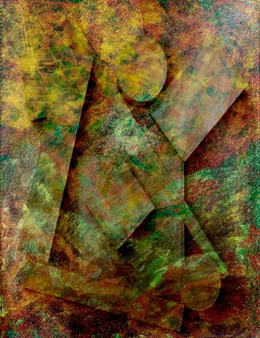 Original Abstract Geometric Printmaking by Anders Hingel