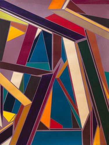 Original Cubism Abstract Printmaking by Anders Hingel