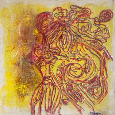 Original Abstract Expressionism Abstract Painting by Thushari Thalgaswattagedon