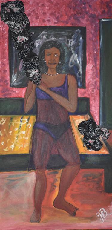 Original Abstract Expressionism Women Painting by Gema Diaz-Matthias