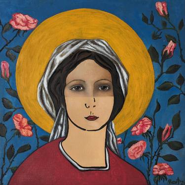 Original Pop Art People Painting by Adele Reut