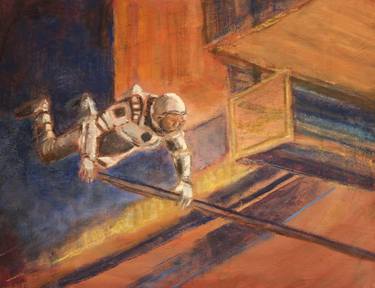 Original Figurative Outer Space Paintings by Elizabeth Kenney