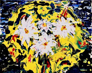 Original Abstract Floral Paintings by Scott Newman