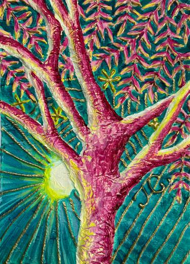 Original Abstract Expressionism Nature Mixed Media by Tiphanie Canada