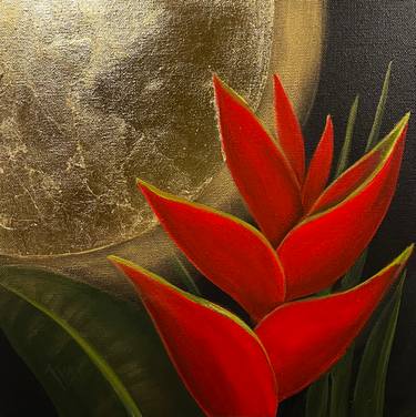 Original Conceptual Botanic Mixed Media by Valentina Fedoseeva
