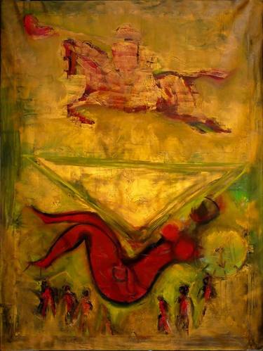 Original Abstract Expressionism Light Painting by Mokodu Fall