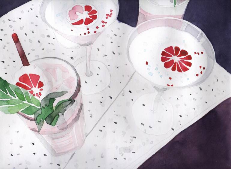 Print of Conceptual Food & Drink Paintings by Katwrina Golban