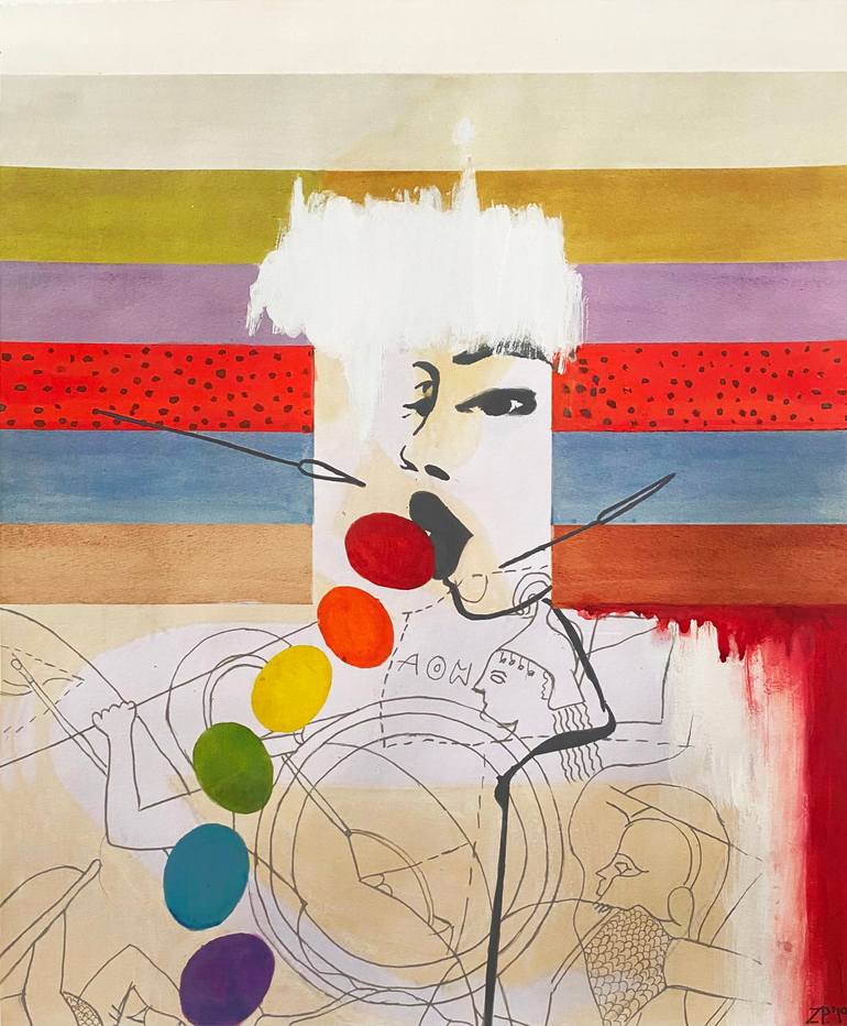 Original Abstract Expressionism Fantasy Paintings by Zlatka Paneva