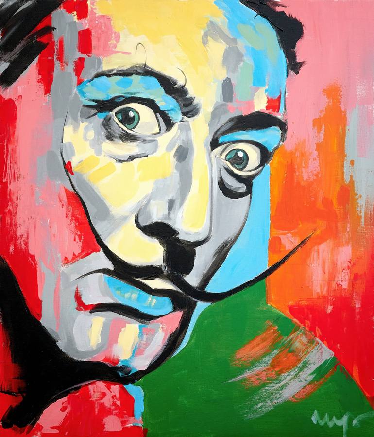 Print of Abstract People Paintings by Mara Marcu