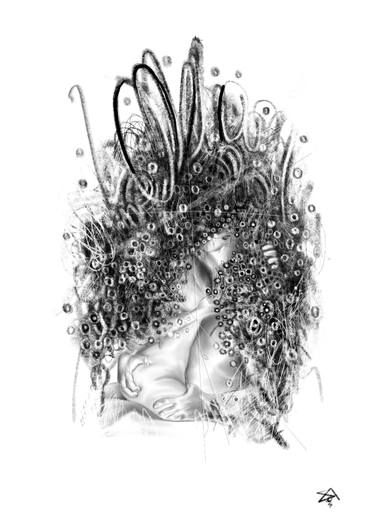 Original Abstract Erotic Digital by Steve Chivalry