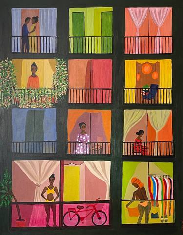 Original Contemporary People Paintings by Sophia Oshodin