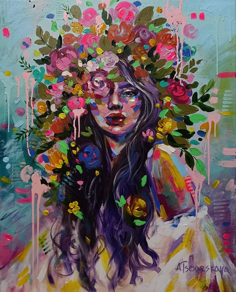 Print of Fine Art Portrait Paintings by Aliaksandra Tsesarskaya