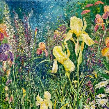 Original Art Nouveau Garden Paintings by Meg Black