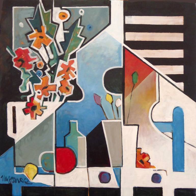 Print of Cubism Music Paintings by Micheal Jones