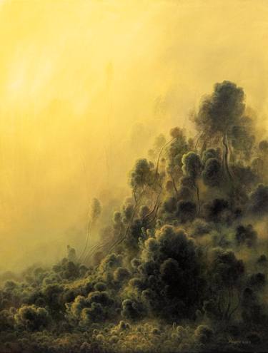 Original Surrealism Landscape Paintings by Alberto Hernandez Reyes