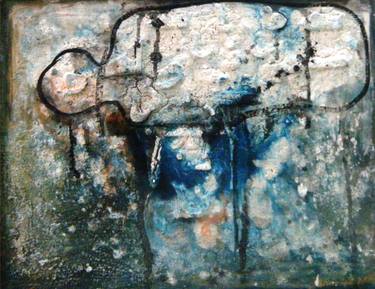 Original Abstract Expressionism Mortality Paintings by Hadjira Bayou