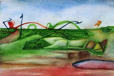 Original Contemporary Garden Painting by Ravikumar Munimarappa