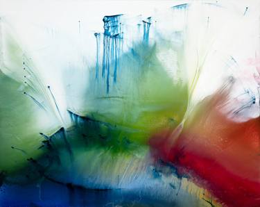 Original Abstract Expressionism Abstract Painting by Annette Poitau Levine
