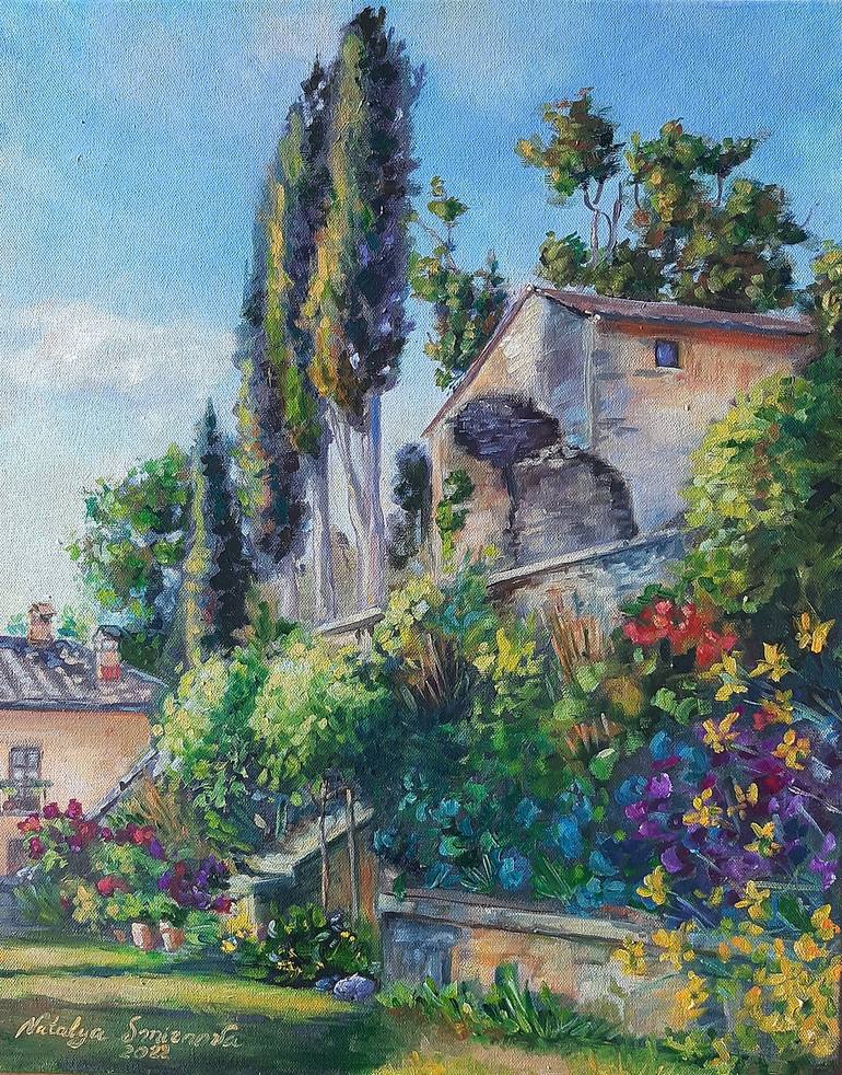 Autunno nel giardino di Giotto Painting by Natalya Smirnova