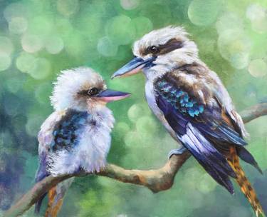Original Art Deco Animal Painting by Anna Zhou