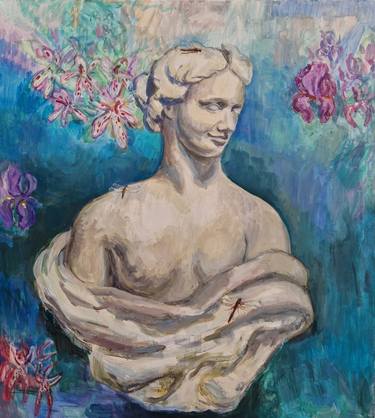 Original Figurative Classical Mythology Paintings by Lina Audronyte