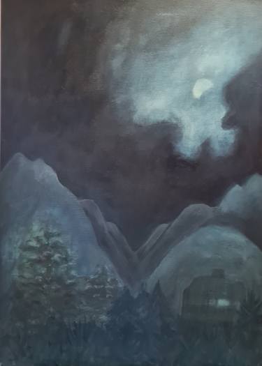 Original Figurative Landscape Painting by Trine Berg Larsen