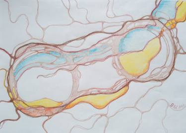 Original Minimalism Abstract Drawing by Oksana Pshenichnaia