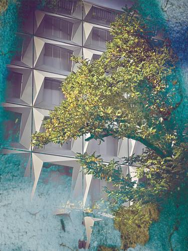 Original Conceptual Architecture Mixed Media by Diana Editoiu