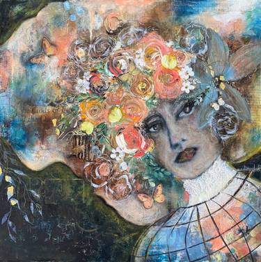 Original Abstract Women Collage by Veronica Hanson