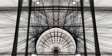 Original Abstract Expressionism Architecture Digital by Iryna Calinicenco