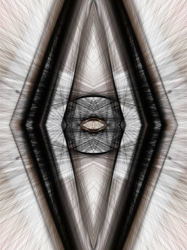 Original Abstract Expressionism Geometric Digital by Iryna Calinicenco
