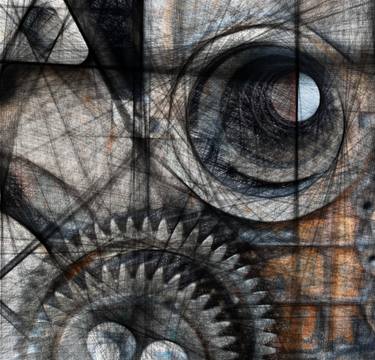 Original Abstract Expressionism Technology Digital by Iryna Calinicenco