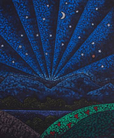 Original Expressionism Landscape Painting by Bill Lyons
