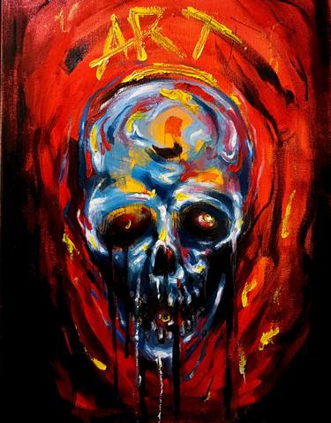 Original Abstract Expressionism Popular culture Painting by Anna Scary