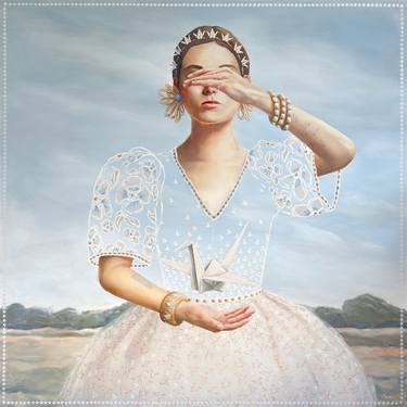 Original Symbolism Women Painting by Hannah Brown