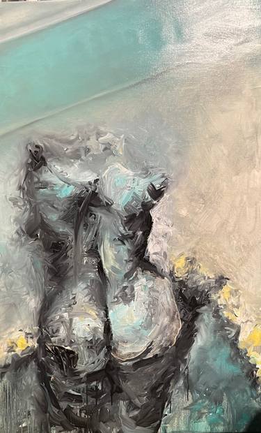 Original Expressionism Nude Painting by M Gabrelli