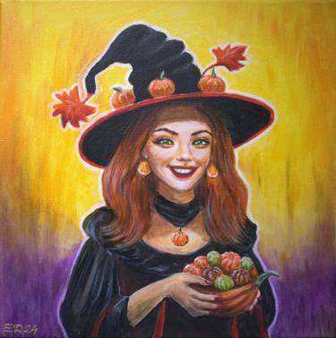 Original Impressionism Women Painting by Elena Dunaeva