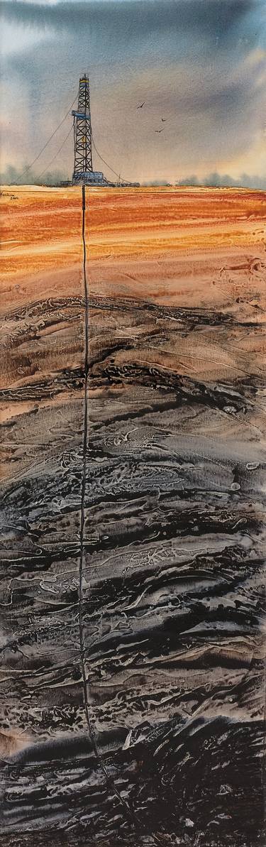 Original Fine Art Landscape Painting by Alyona Kostina