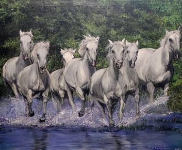 Original Photorealism Animal Painting by Deimante Bruzguliene