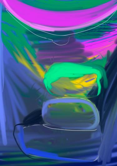 Original Contemporary Abstract Digital by Galina Bakinova